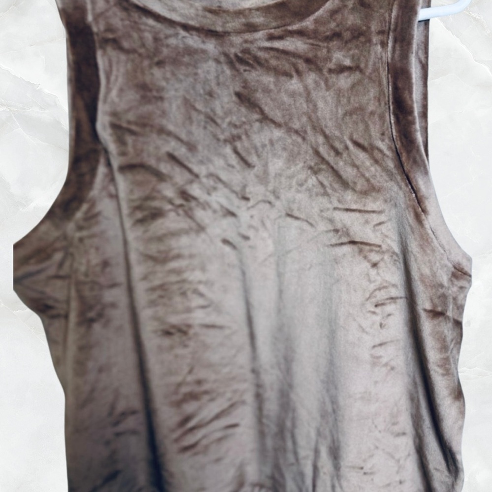 SKIMS Velour Crew Neck Tank - Amethyst 3x